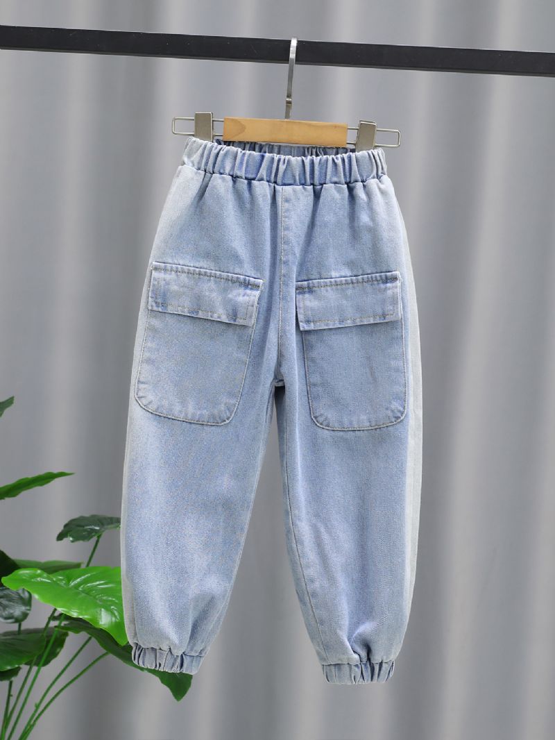 Gutter Loose Tie-in Casual Jeans Med Stor Lomme