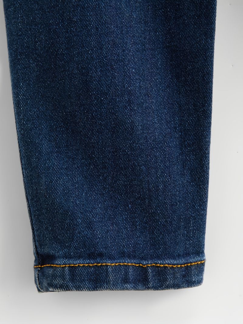 Gutter Skinny Jeans Casual Elastisk Midjebukser Barneklær