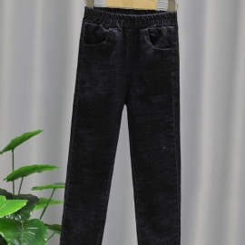 Høst Vinter Jenter Fasjonable Casual Pearl Jeans