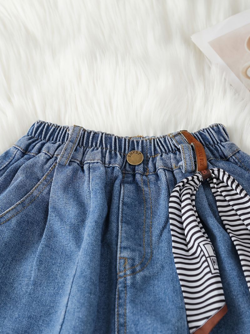 Jenter Casual Enkel Vintage Denim Jeans Med Lommer Til Vinteren