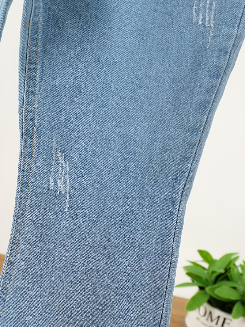 Jenter Enkel Mote Casual Denim Flared Jeans