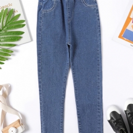 Jenter Enkel Mote Denimbukser Uformelle Jeans