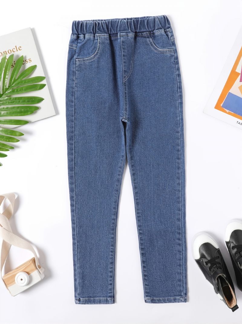 Jenter Enkel Mote Denimbukser Uformelle Jeans