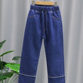 Jenter Sømmer Uformelle Jeans