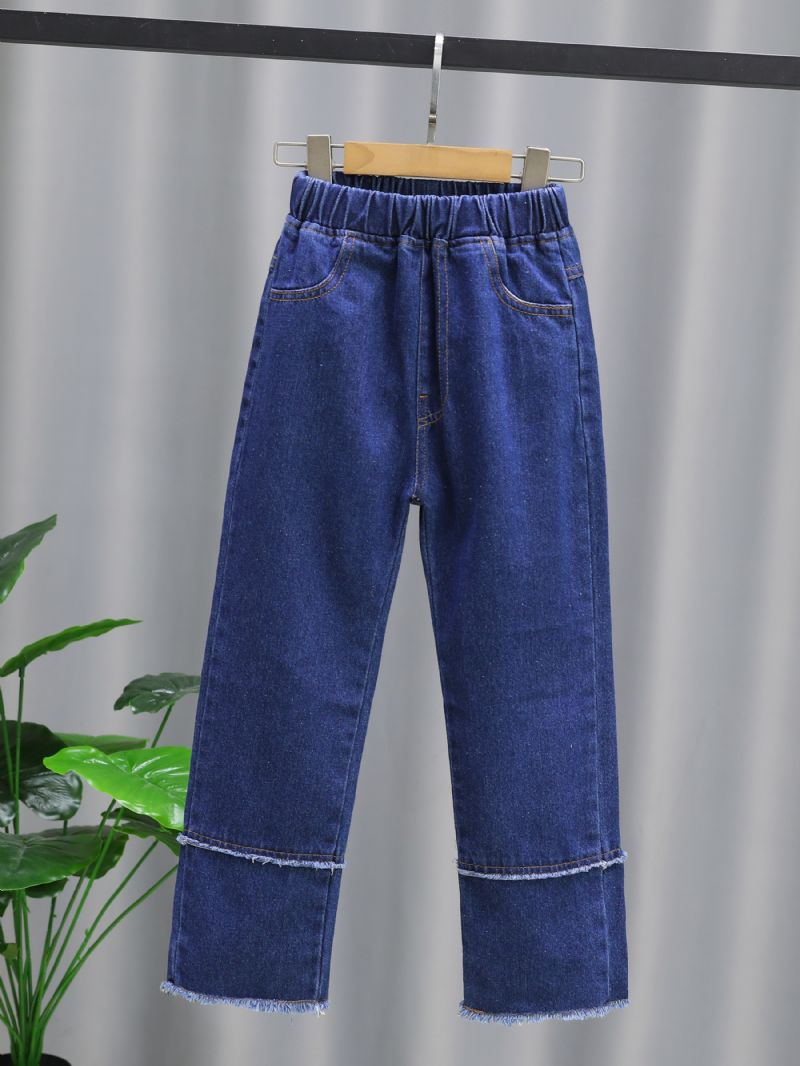 Jenter Sømmer Uformelle Jeans