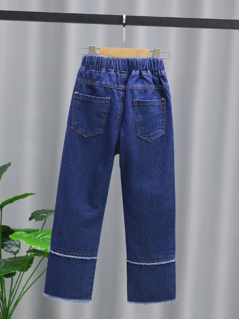 Jenter Sømmer Uformelle Jeans