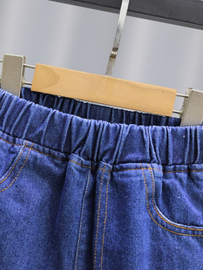 Jenter Sømmer Uformelle Jeans