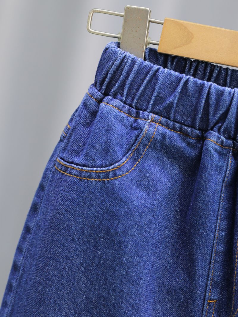 Jenter Sømmer Uformelle Jeans