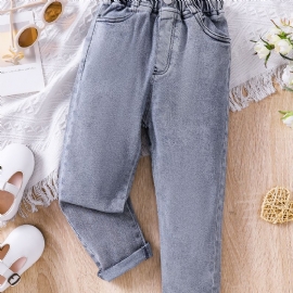 Solid Casual Jeans For Barn