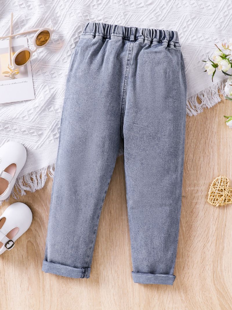 Solid Casual Jeans For Barn