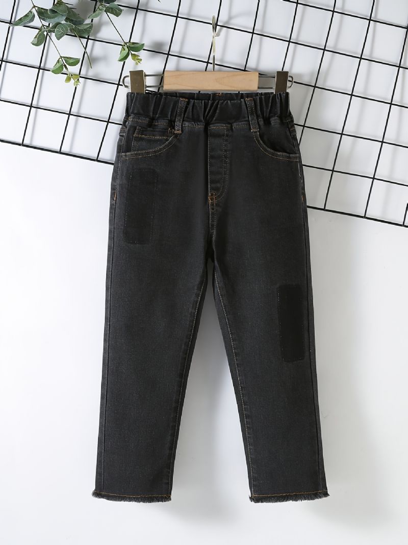 Stretch Jeans For Gutter Med Elastisk Linning Barneklær