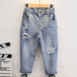 Toddler Gutter Ripped Tapered Jeans