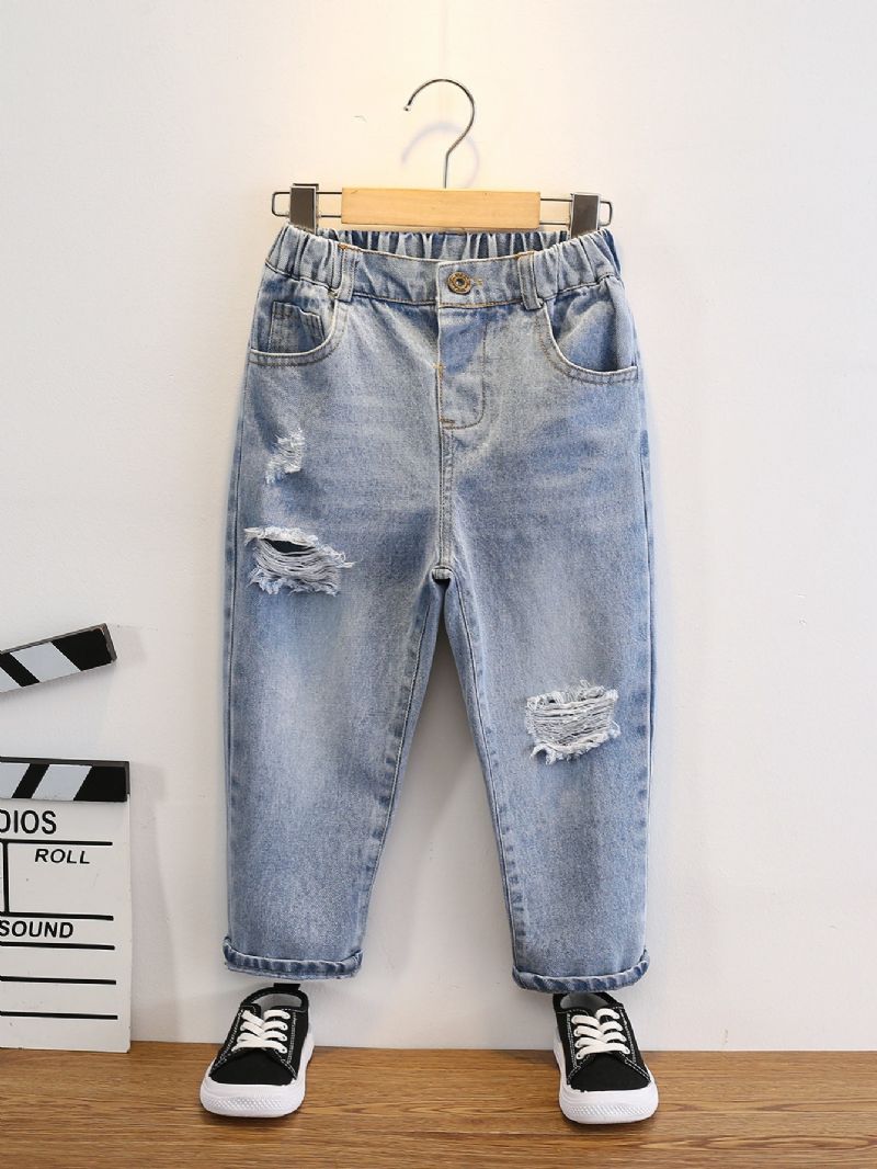 Toddler Gutter Ripped Tapered Jeans