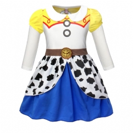 Baby Jenter Jessie Costume Dress Cosplay Antrekk Til Halloween Bursdag Jul