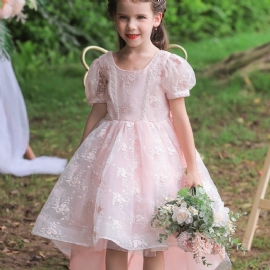 Barnebroderi Princess Pageant-kjoler Ballkjole For Barn