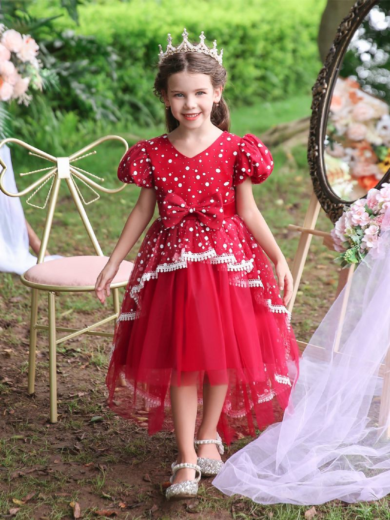 Flower Fluffy Princess Dress For Jenter