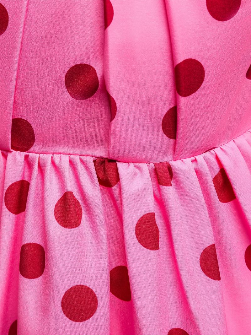Jenter Puff Sleeve Dress Polka Dots Princess Barneklær