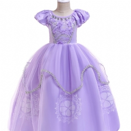 Jenter Sofia Den Første Rapunzel Prinsesse Halloween Kostyme Fancy Fest Cosplay Dress Up Bursdagskjole