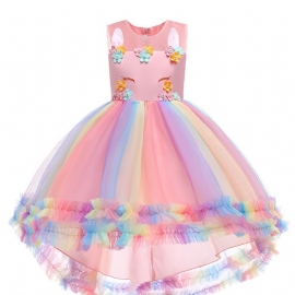 Unicorn Jenter Princess Dress