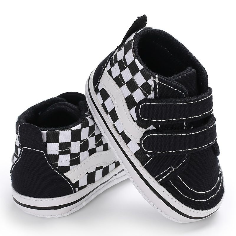 Baby Gutter Canvas Casual Sneakers Myk Såle First Walking Sko