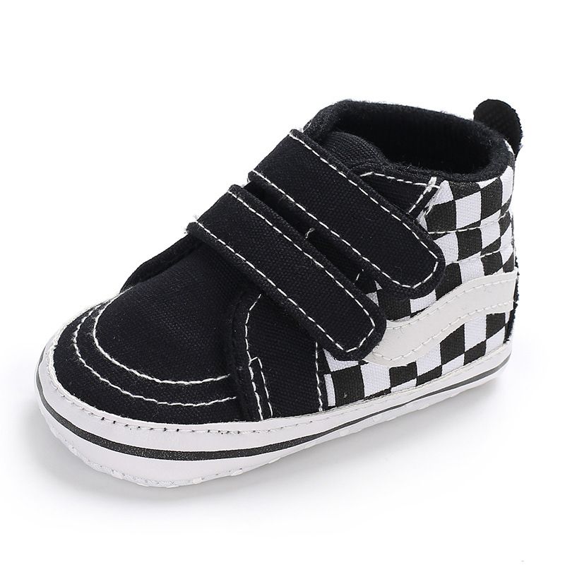 Baby Gutter Canvas Casual Sneakers Myk Såle First Walking Sko