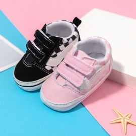 Baby Jenter Canvas Casual Sneakers Myksåle Anti-skli Prewalker Sko