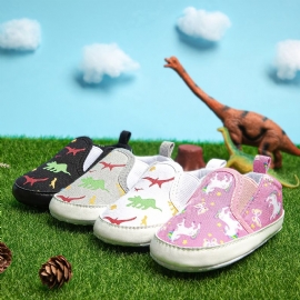 Baby Småbarn Dinosaur Sko Slip On Pustende Casual Sneakers Soft Sole Sko
