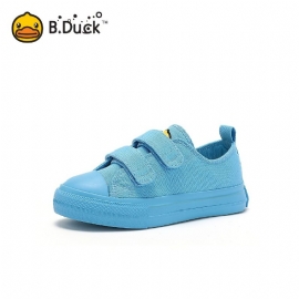 B.duck Gutter Simple Solid Canvas Shoes Casual Low Top Sklisikker Tegneserie Småbarnsjoggesko For Gåturer