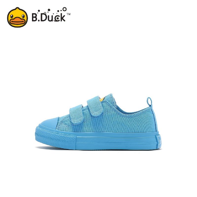 B.duck Gutter Simple Solid Canvas Shoes Casual Low Top Sklisikker Tegneserie Småbarnsjoggesko For Gåturer