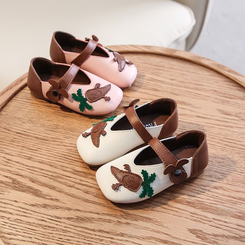 Girl's New Autumn Mary-jane Casual Leather Moccasins Shoes