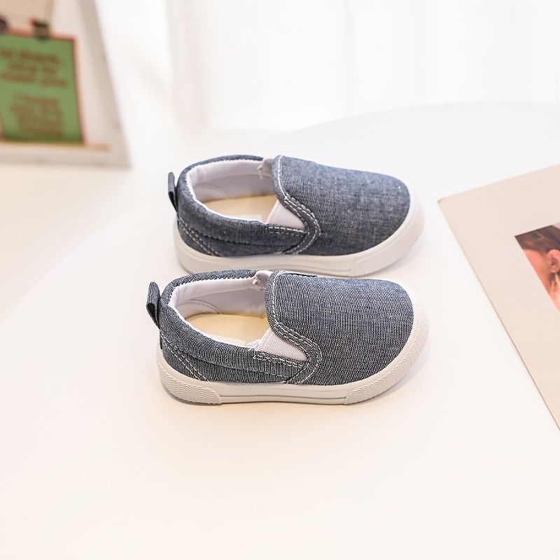 Småbarn Barn Jenter Gutter Canvas Joggesko Casual Slip-on Loafers Sko