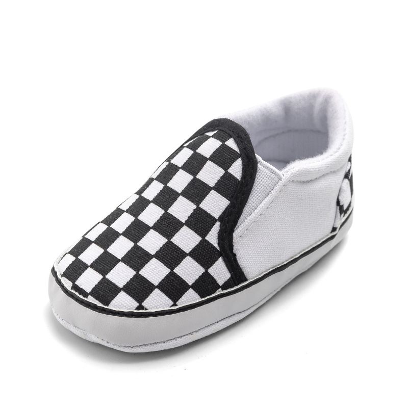 Spedbarn Baby Gutter Loafers Sklisikker Myk Såle Crib Casual Sneaker Prewalker Shoes First Walker