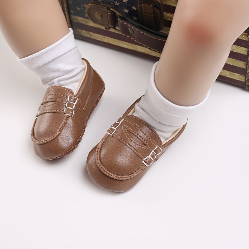 Uformelt Komfortable Penny Loafers First Walker Shoes For Baby Gutter Infant Toddler Newborn