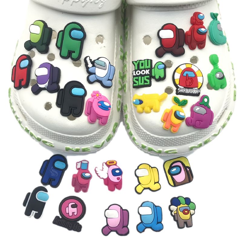 26stk Sko Charms For Croc Jibbtz Bubble Slides Sandaler Pvc Skodekorasjoner Tilbehør Til Jul Bursdagsgave Fest Favoritter Tøfler