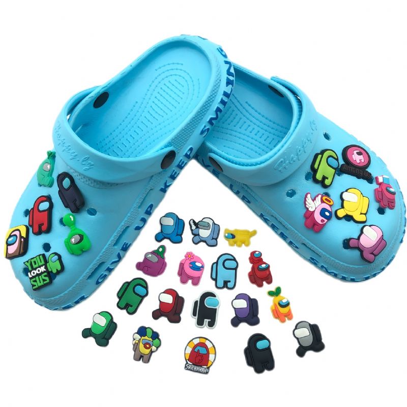 26stk Sko Charms For Croc Jibbtz Bubble Slides Sandaler Pvc Skodekorasjoner Tilbehør Til Jul Bursdagsgave Fest Favoritter Tøfler