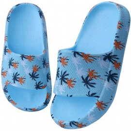 Sklisikre Tøfler For Barn Slides Med Maple Leaf Print