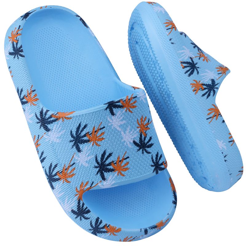 Sklisikre Tøfler For Barn Slides Med Maple Leaf Print