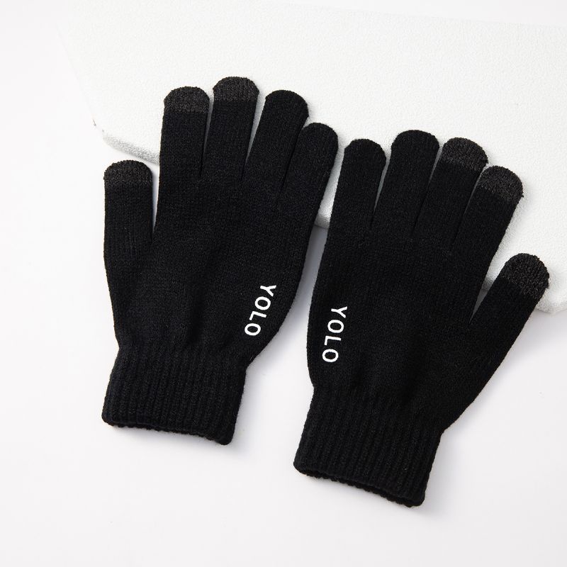 Winter Warm Touch Screen Hansker Anti-skli Hekle Glover For Dame Jenter Her