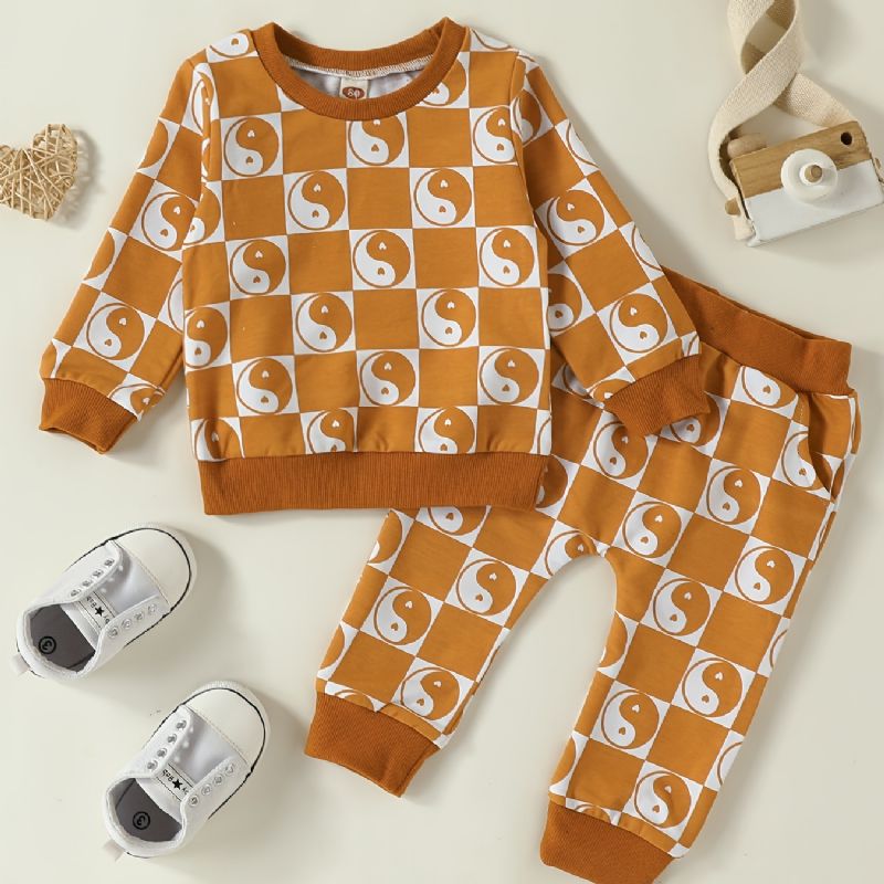 2 Stk Baby Gutter Full Printed Sweatshirt Set