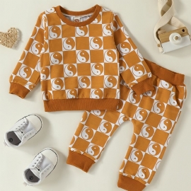 2 Stk Baby Gutter Full Printed Sweatshirt Set