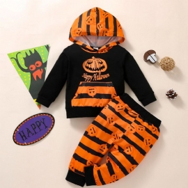 2 Stk Halloween Baby Gutter Full Print Hette Gensersett