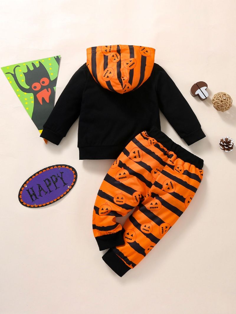 2 Stk Halloween Baby Gutter Full Print Hette Gensersett