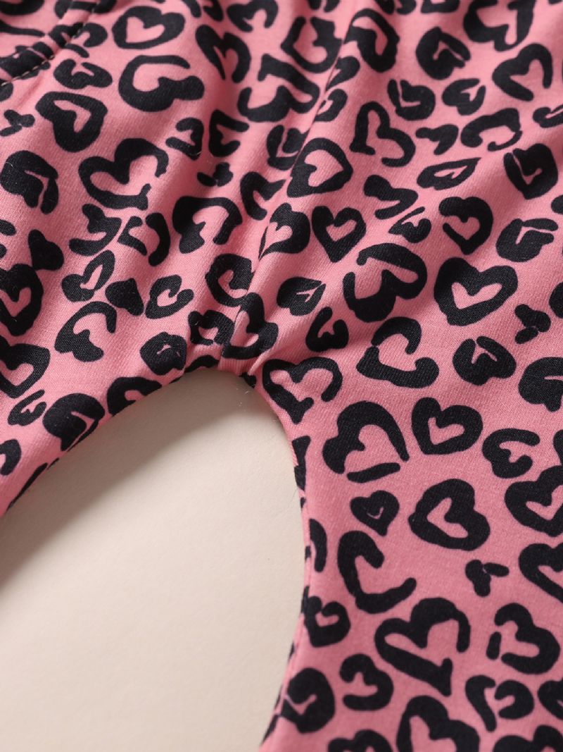 3 Stk Jenter Love Print Rosa Sett