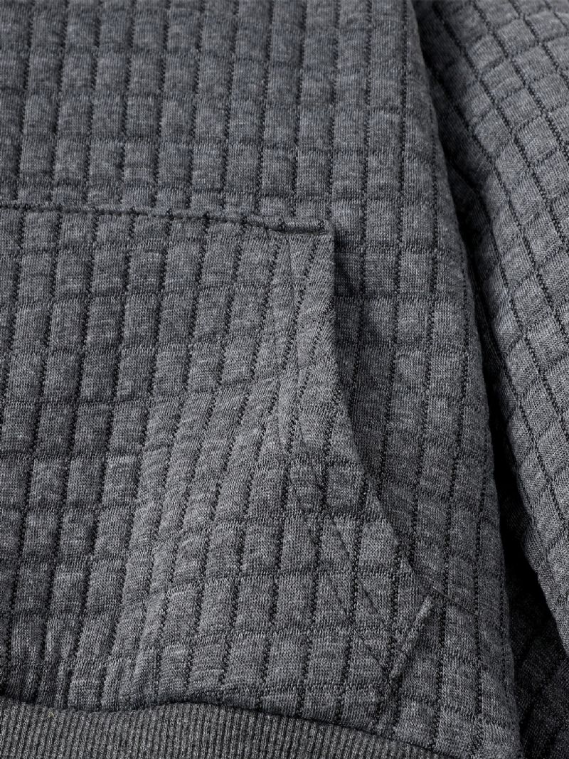 Baby Gutter Solid Hettegensere Sweatshirt Topp & Buksesett Vintersett