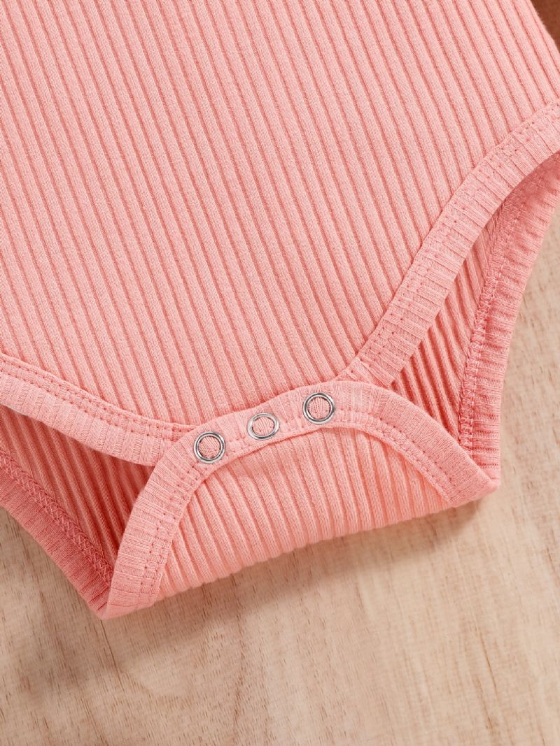 Baby Jenter Ruffle Langermet Bukse + Matchende Blomstertrykk Seleunderdel + Pannebåndsett Jente Antrekk