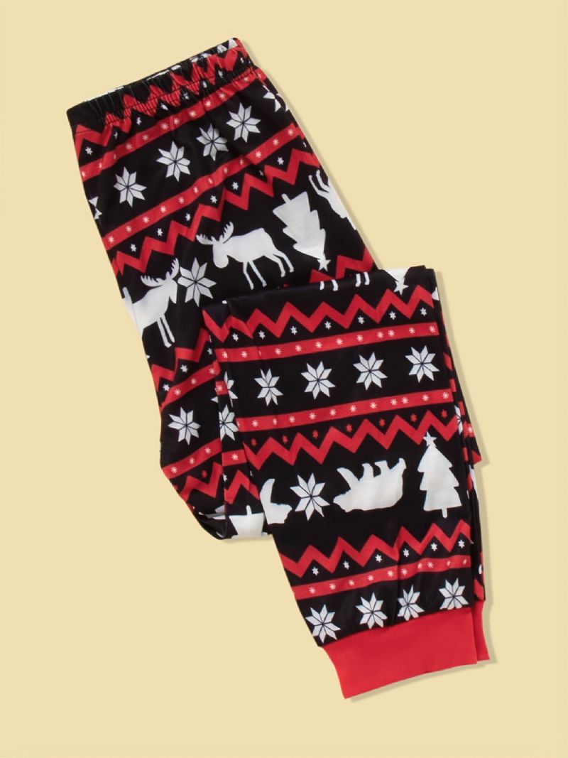 Barn Gutter Merry Christmas Printed Langermet Striped Pyjamas Set