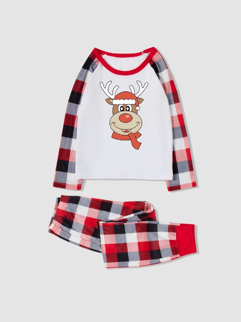 Christmas Simple Cute Jenter Pyjamas Homewear Set