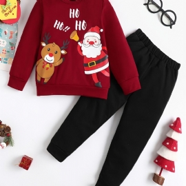 Gutter Cartoon Christmas Printed Sweatshirt Bukser