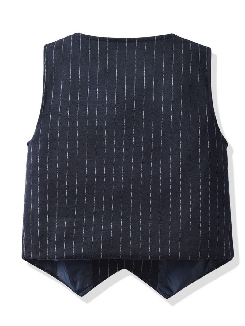 Gutter Gentleman Outfit Bowtie Langermet Skjorte Vest Buksesett