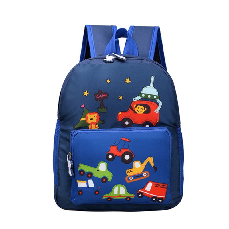 2023 Barn Tegneserieryggsekk Trendy Biltrykk Skolevesker Jenter Vanntett Bokveske Kawaii Primærskoleveske Mochila